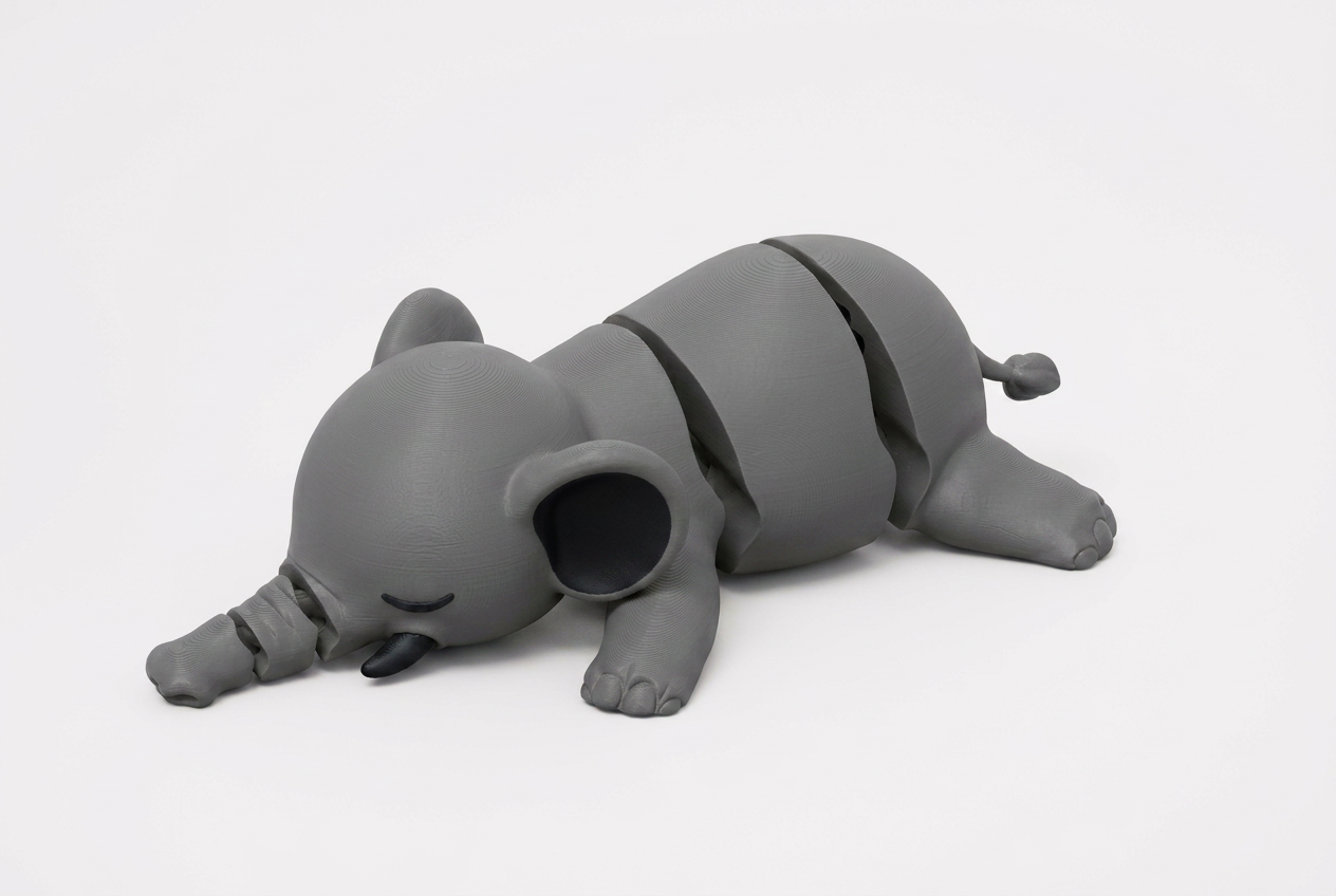 Flexi Baby Elephant — 3D printed