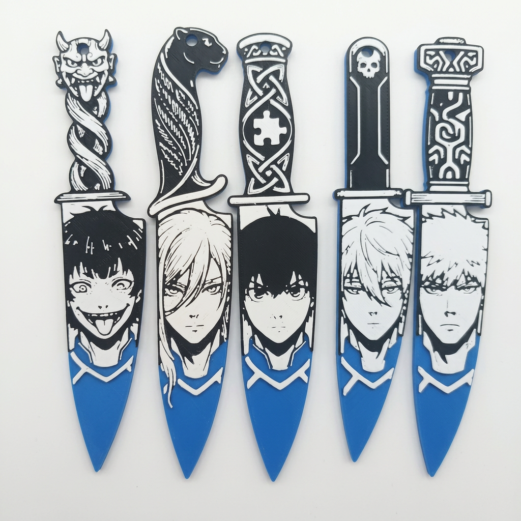 Blue Lock Knife Set — 3D printed